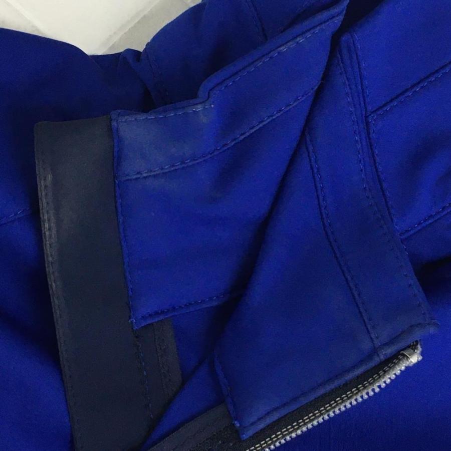 ラルフローレン ジップブルゾン ブルー×シルバー ダブルジップ