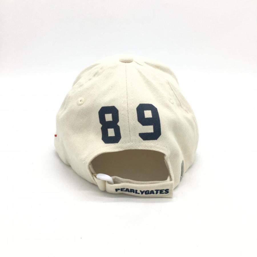 美品)PEARLY GATES パーリーゲイツ キャップ ベージュ×ネイビー 立体