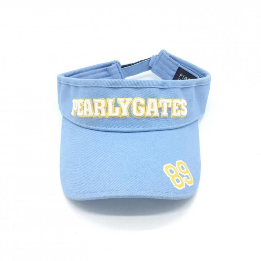 PEARLY GATES ゴルフウェアセット　セットアップ　サンバイザー　ブルー 20%OFF価格／PEARLY GATES パーリーゲイツ サンバイザー ライトブルー