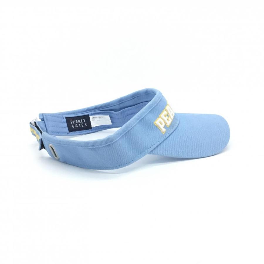 20%OFF価格／PEARLY GATES パーリーゲイツ サンバイザー ライトブルー