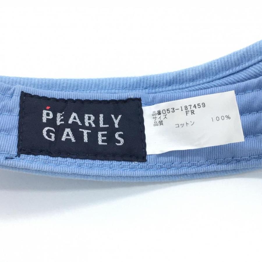 20%OFF価格／PEARLY GATES パーリーゲイツ サンバイザー ライトブルー