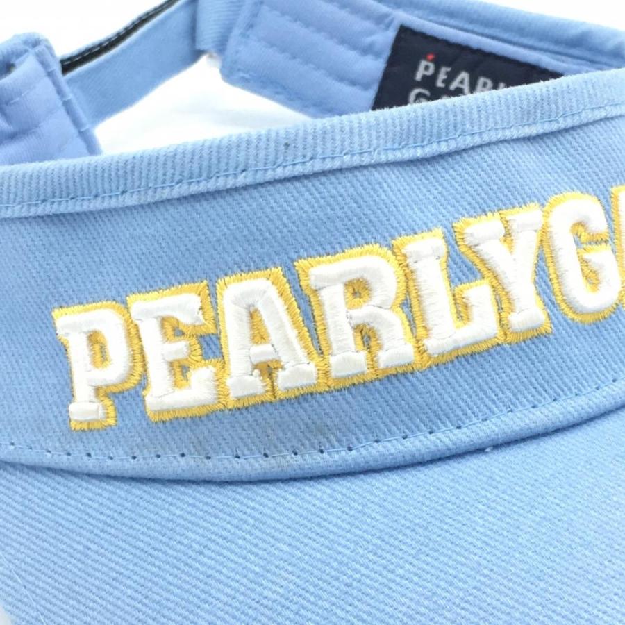 PEARLY GATES ゴルフウェアセット　セットアップ　サンバイザー　ブルー 20%OFF価格／PEARLY GATES パーリーゲイツ サンバイザー ライトブルー