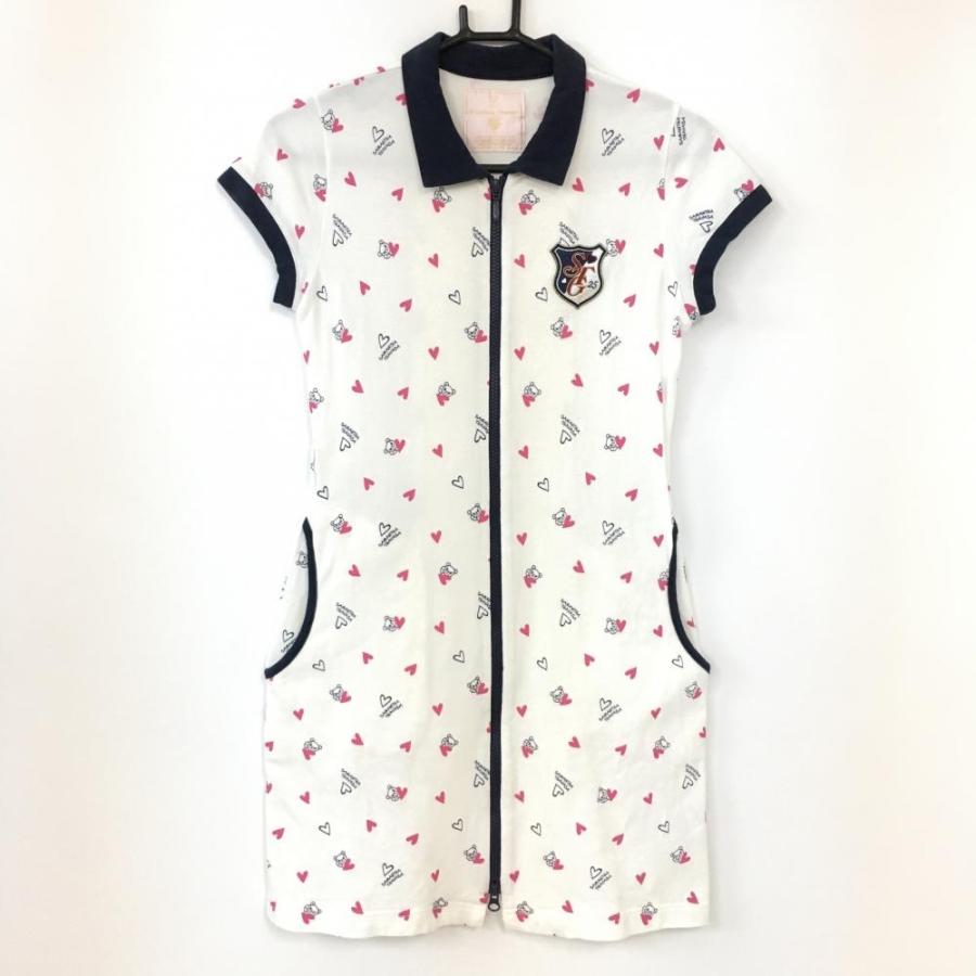 50 Off価格 美品 Samantha Thavasa サマンサタバサ アンダー25 半袖ワンピース 白 ピンク ハート ベア総柄 レディース S ゴルフウェア 1 レオナード 通販 Yahoo ショッピング