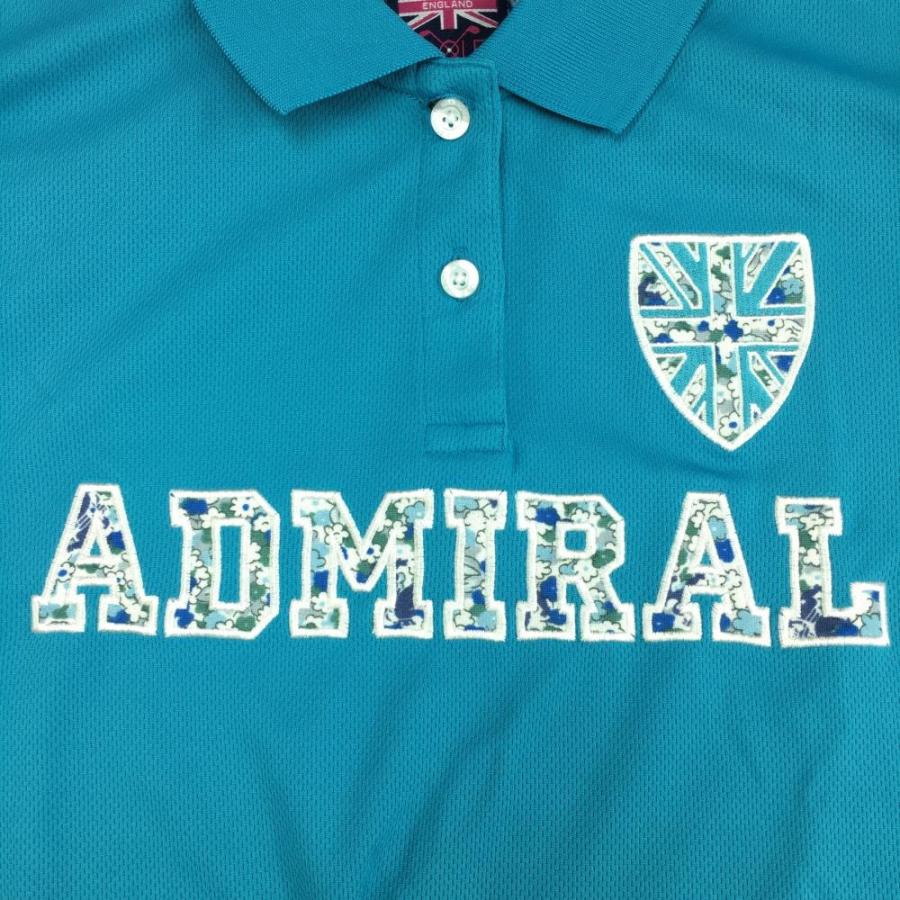 Admiral（アドミラル） 半袖ポロシャツ ライトブルー フラワーロゴ