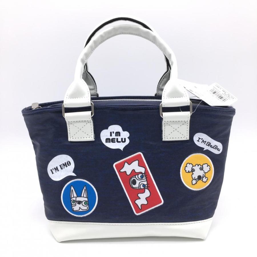 新品】M・U SPORTS MUスポーツ カートバッグ ネイビー×白 ワッペン F