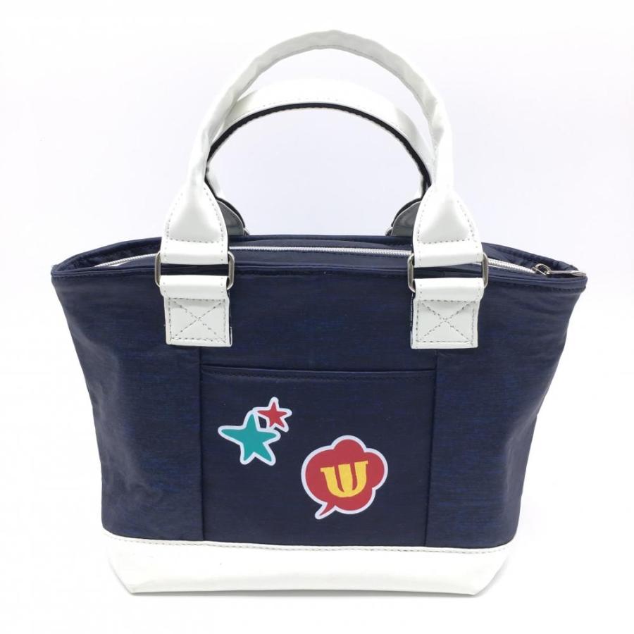 新品】M・U SPORTS MUスポーツ カートバッグ ネイビー×白 ワッペン F