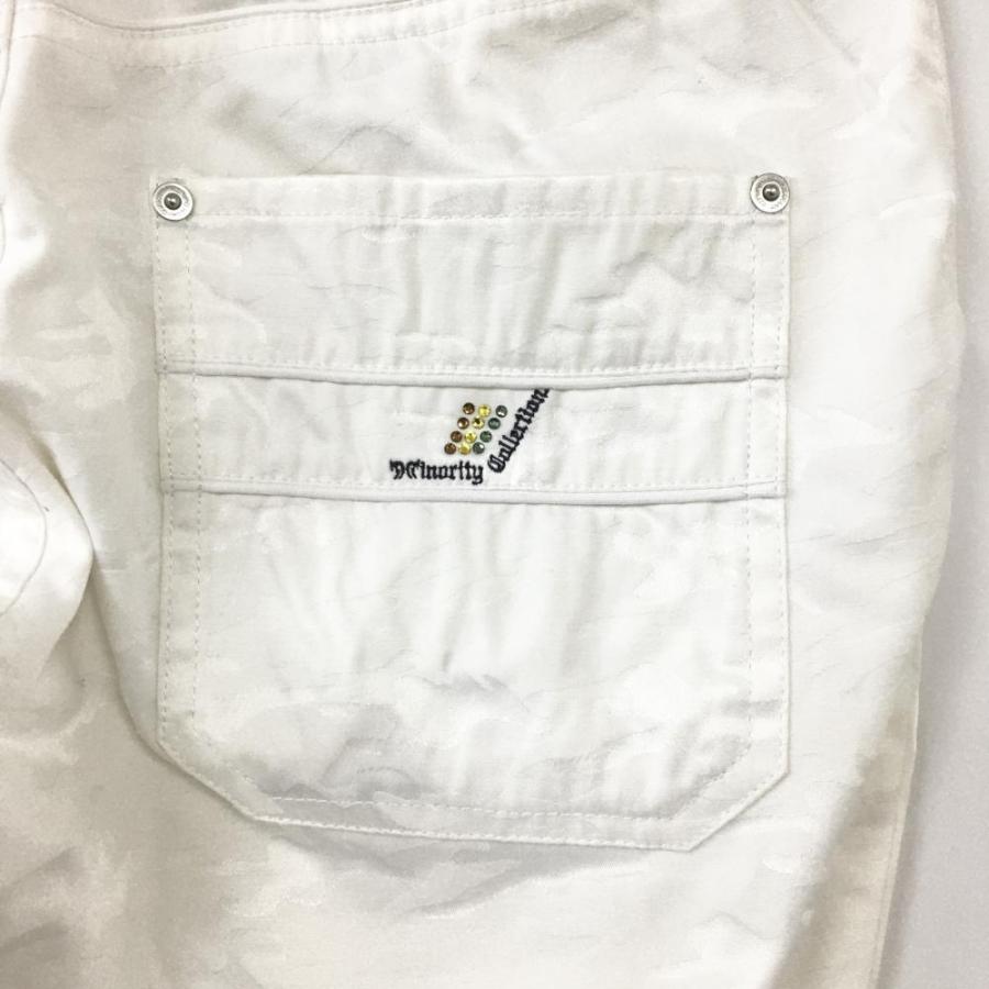 マイノリティコレクション パンツ 白 迷彩 カモフラ 総柄 メンズ 1