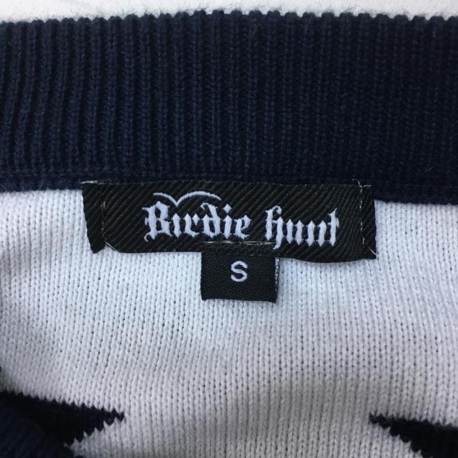 美品)Birdie hunt バーディーハント セーター ネイビー×白