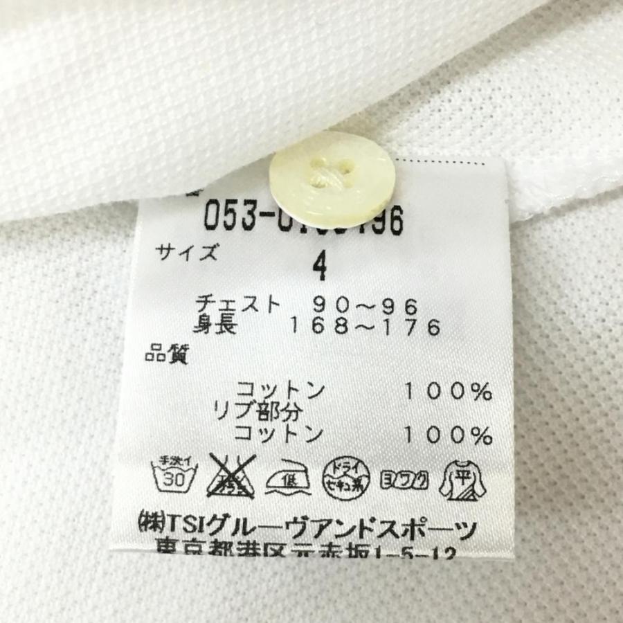 PEARLY GATES（パーリーゲイツ） 半袖ポロシャツ 白 シンプル 袖
