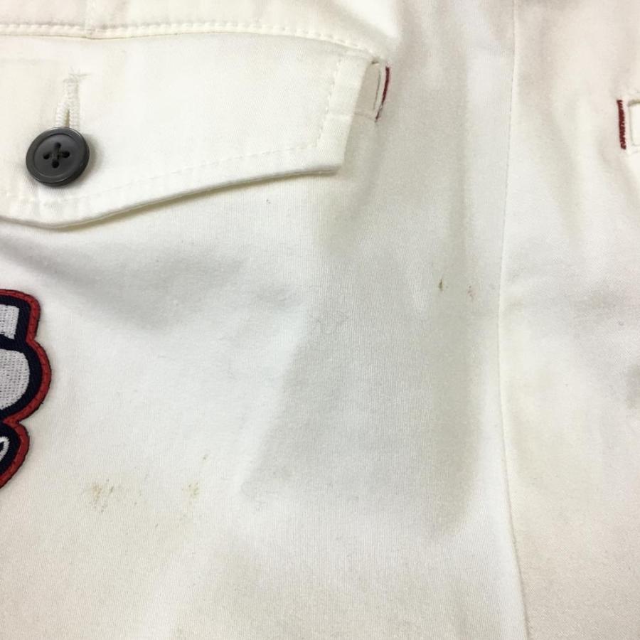 Russeluno（ラッセルノ） パンツ 白 ロゴワッペン サイドライン メンズ