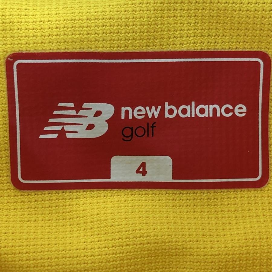 ニューバランス 半袖ポロシャツ イエロー フロッキーロゴ  メンズ 4(M) ゴルフウェア New Balance／25%OFF価格｜reonard｜04