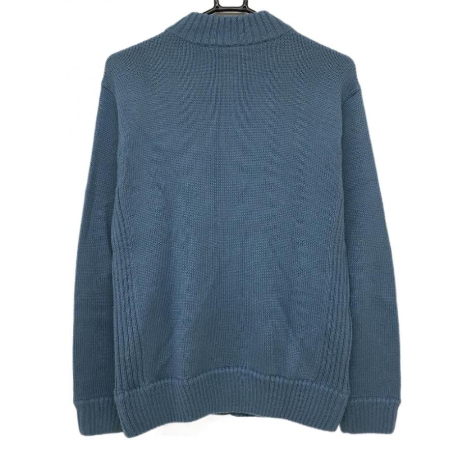 OAKLEY（オークリー） ニットジャケット スモーキーブルー×白 アクリル