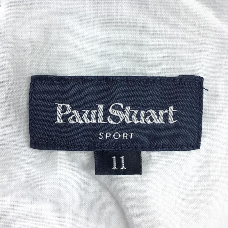 ポールスチュアートスポーツ キュロットスカート ブルー白 ボーダー斜めストライプ レディース 11 ゴルフウェア Paul Stuart （美品）／25%OFF価格｜reonard｜05