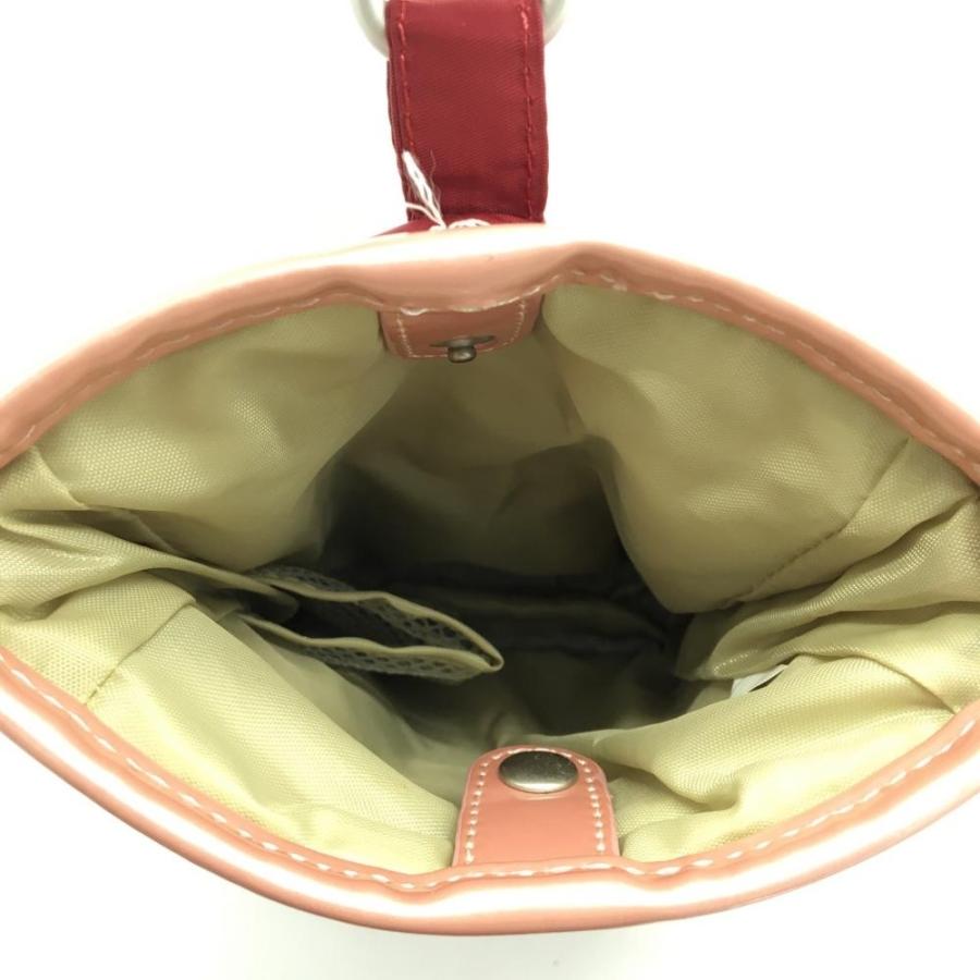 10%OFF価格／(美品)ZOY ゾーイ ウエストポーチ ボルドーレッド×ピンク