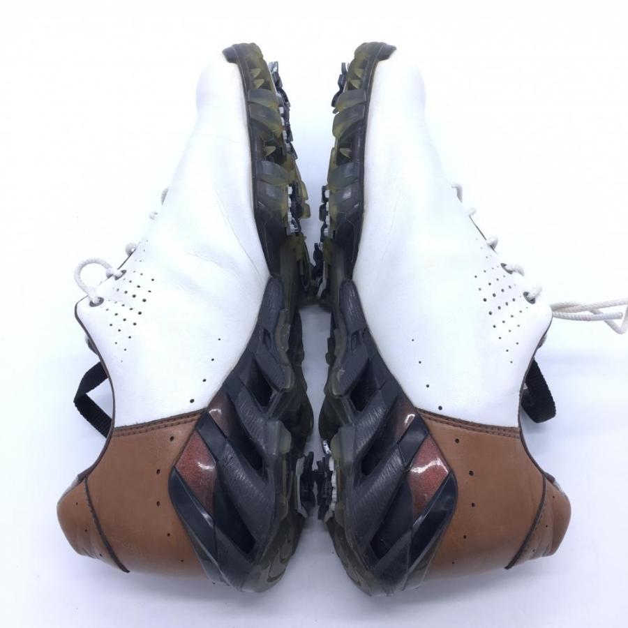 ミズノ　ゴルフシューズ 10%OFF価格／MIZUNO ミズノ ゴルフシューズ 白×ブラウン 45KP-03793