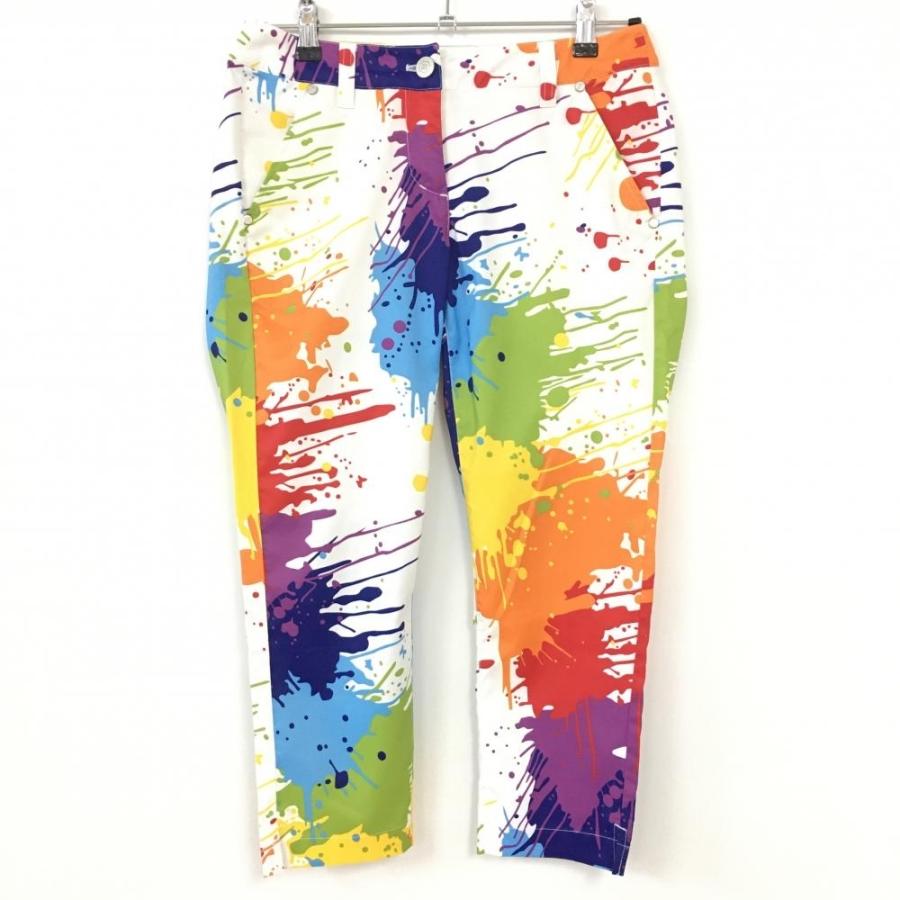 10%OFF価格／(超美品)LOUDMOUTH ラウドマウス パンツ 白×マルチカラー 