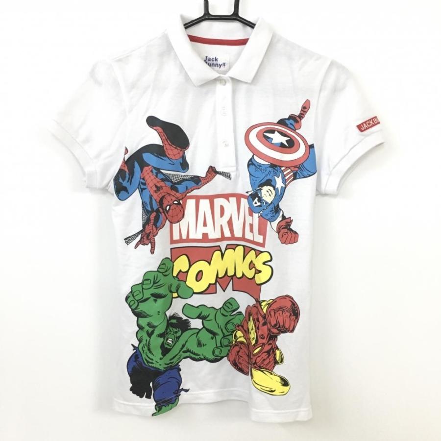 【国内在庫】 70%OFF価格／(美品)Jack Bunny 半袖 ジャックバニー×MARVEL レディースウェア