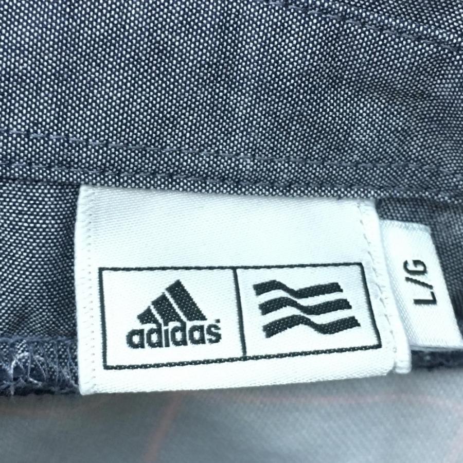 Malbon×adidasネイビー チェック柄 ワンピース アディダス 【ゴルフ】MALBON ギンガムチェックワンピース