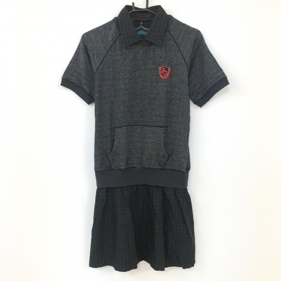 10 Off価格 Pearly Gates パーリーゲイツ 4way半袖ワンピース ネイビー ダークグリーン チャック柄 襟 スカート着脱可 レディース 1 M ゴルフウェア 代引不可