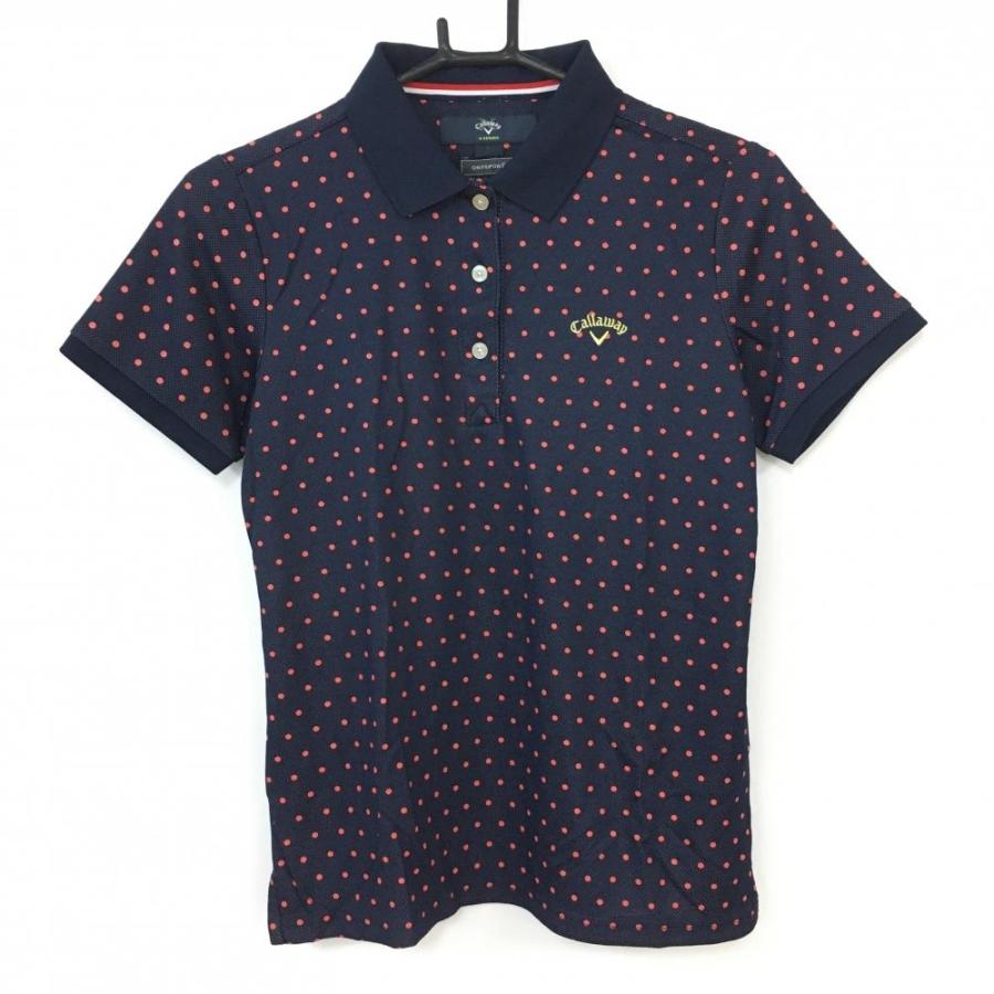 Callaway ネイビー ドット柄 ポロシャツ Callaway ネイビー ドット柄 ポロシャツ LL - メルカリ
