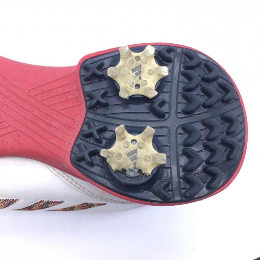 10%OFF価格／adidas アディダス ゴルフシューズ 白×レッド BOA