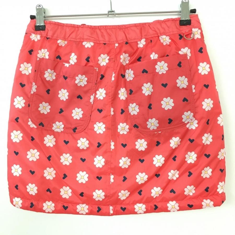 VIVA HEART（ビバハート） 中綿リバーシブルスカート ピンクレッド×白