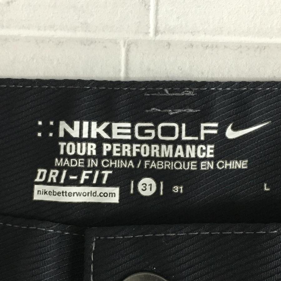 美品)NIKE ナイキゴルフ パンツ 黒 シンプル メンズ L ゴルフウェア