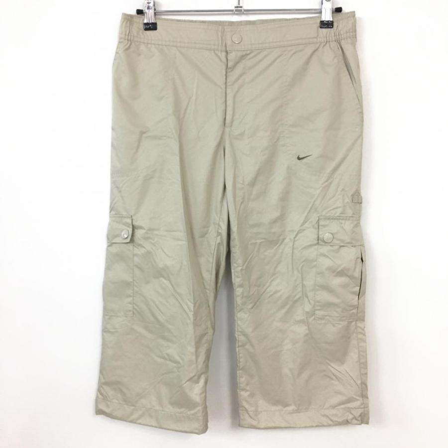 NIKE ナイキ 七分丈カーゴパンツ ライトベージュ 半端丈 裏地