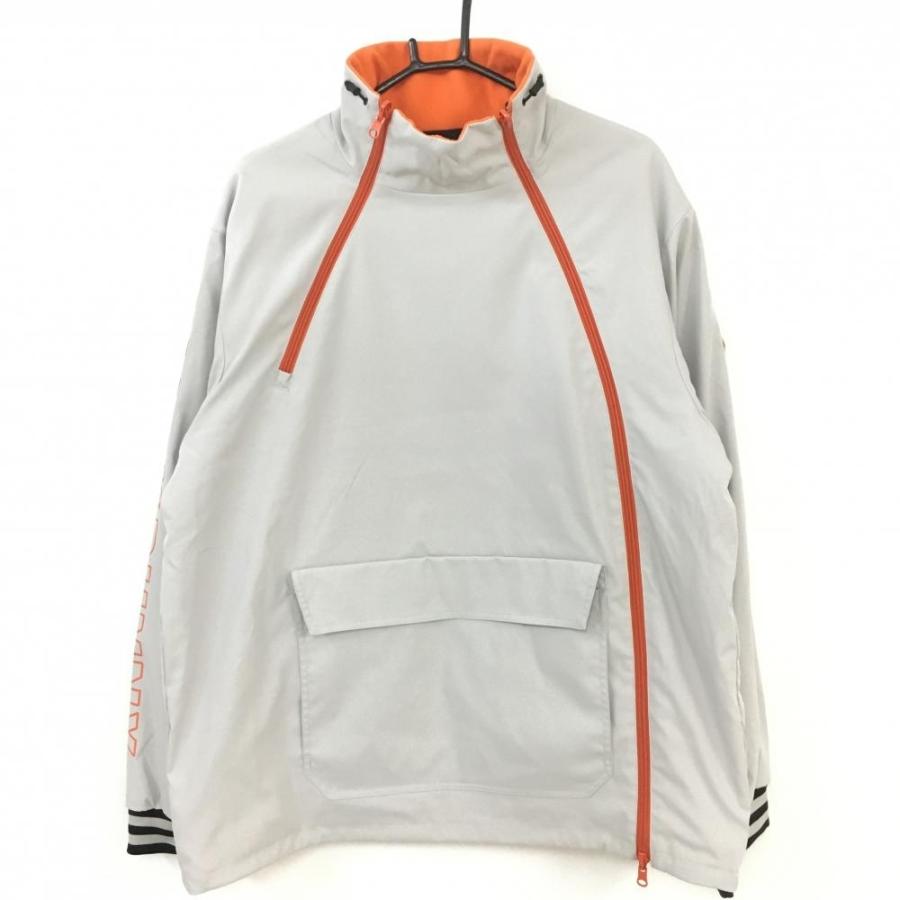 ジャックバニーリバーシブル メンズ オレンジとグレーの冬用モコモコ服 超美品)2021年＊Jack Bunny ジャックバニー リバーシブルハイネック