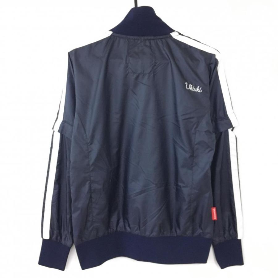 le coq sportif ルコック 2WAYブルゾン ネイビー×白 ロゴ