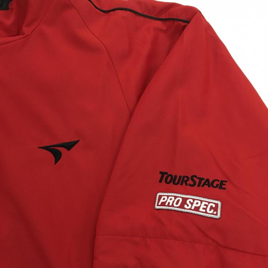TOURSTAGE ツアーステージ 2WAYブルゾン レッド×黒 袖着脱可 ハーフ