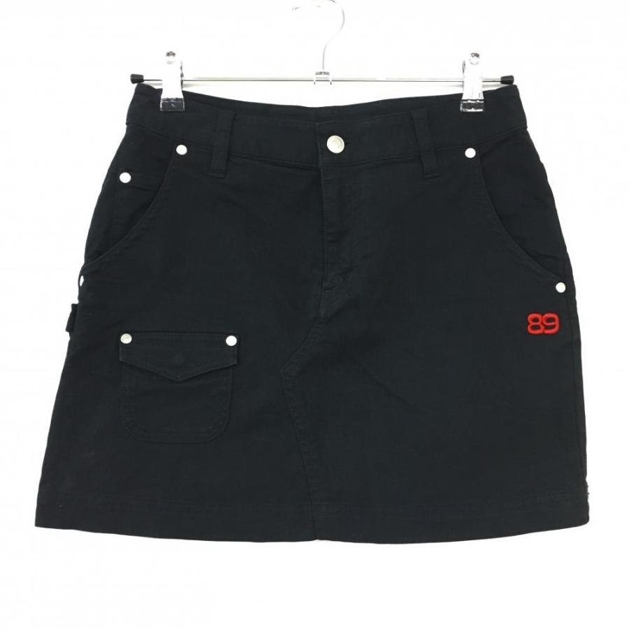 10%OFF価格／PEARLY GATES パーリーゲイツ スカート 黒×レッド