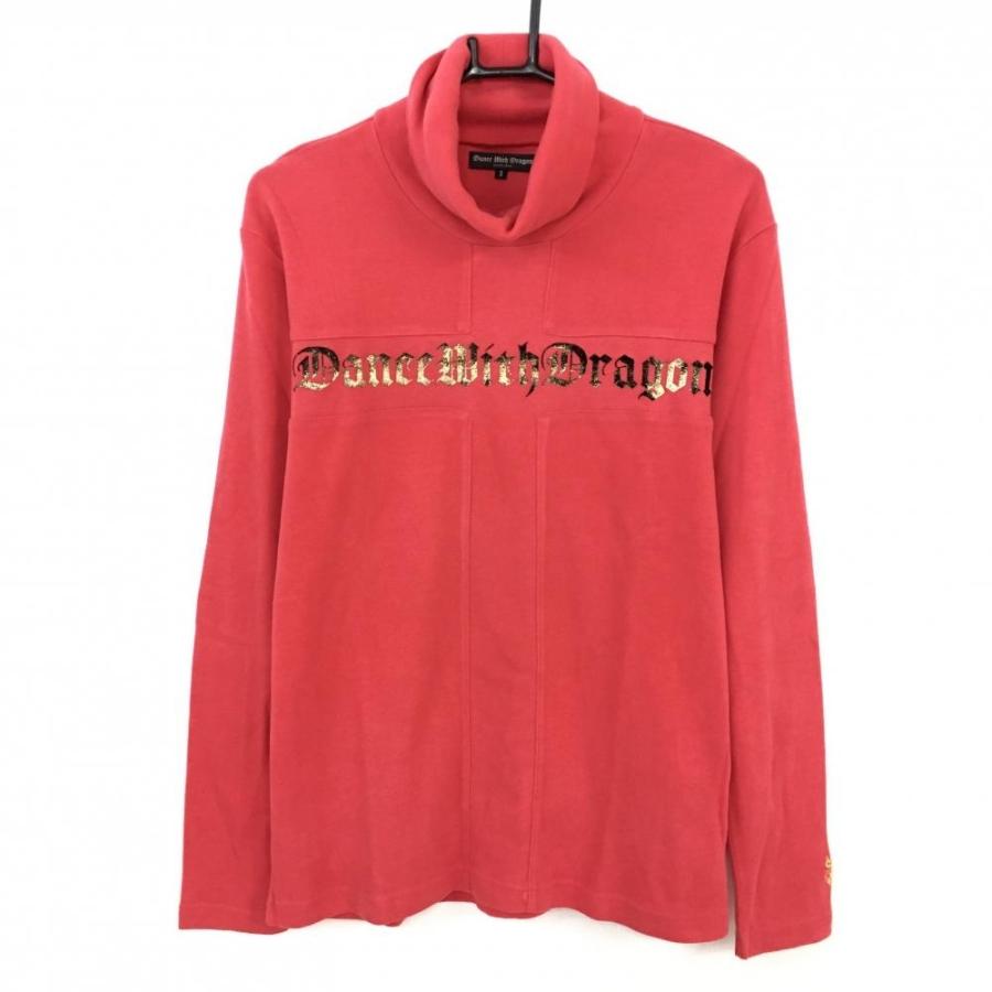 定番　DANCE WITH DRAGON ブラック長袖タートルネックシャツ 30%OFF価格／(美品)Dance With Dragon ダンスウィズドラゴン 長袖
