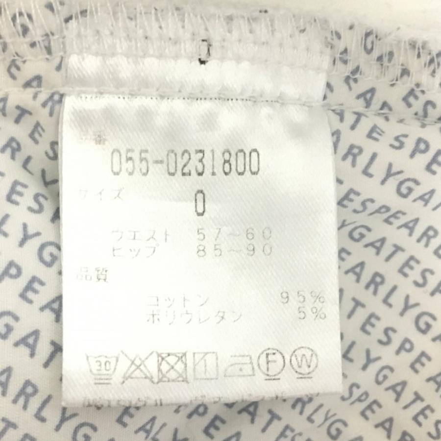 美品)2020年＊PEARLY GATES パーリーゲイツ パンツ 白 サイドロゴ