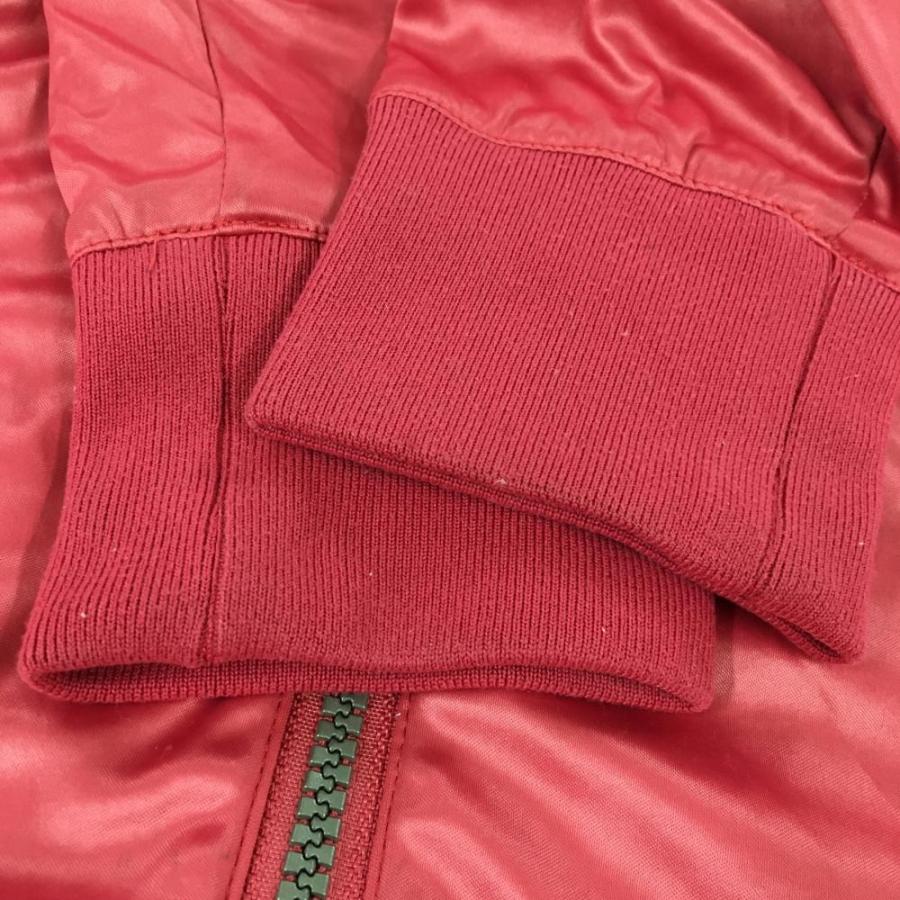 ZOY ゾーイ ジップパーカー ピンク×白 光沢 ブルゾン レディース 38(M