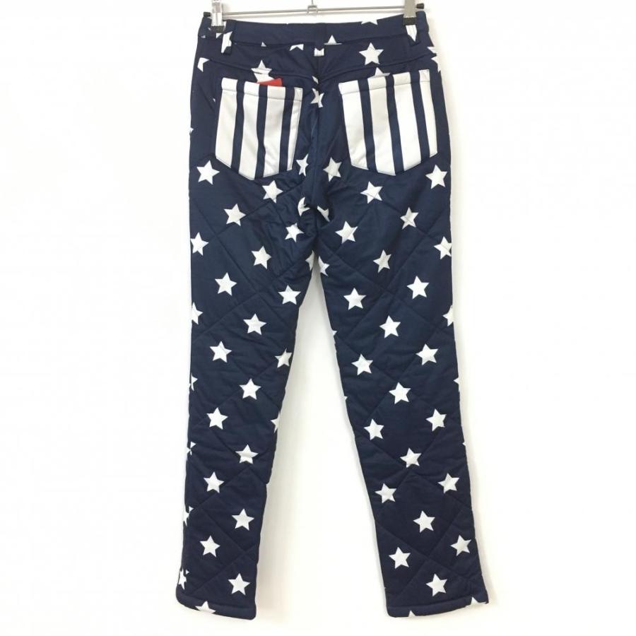 20%OFF価格／Callaway キャロウェイ 中綿パンツ ネイビー×白 星柄 総柄