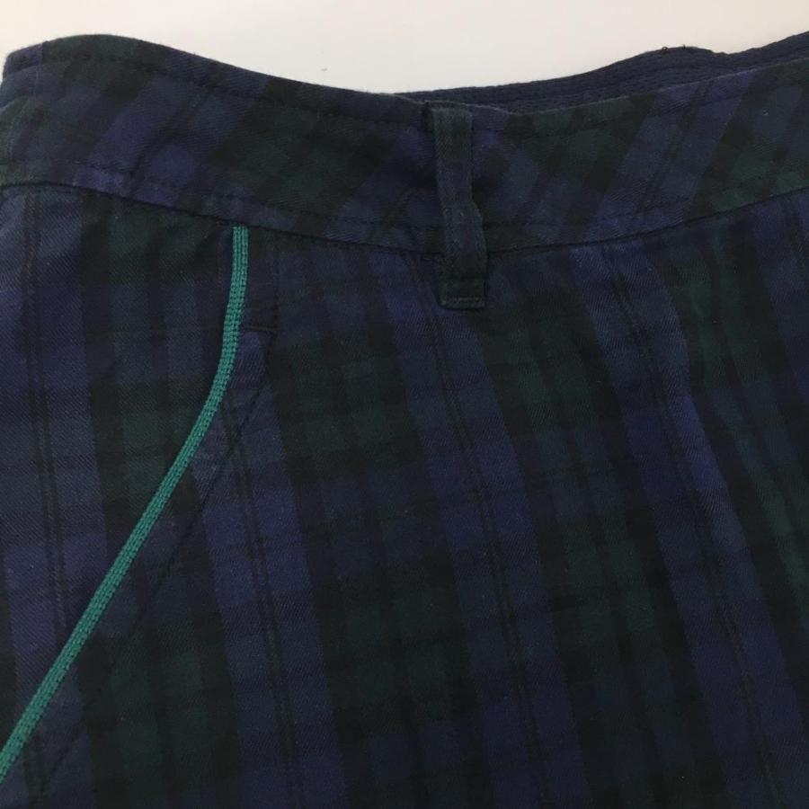 アドミラル　スカート　緑色 Admiral アドミラル スカート グリーン×ネイビー チェック柄 総