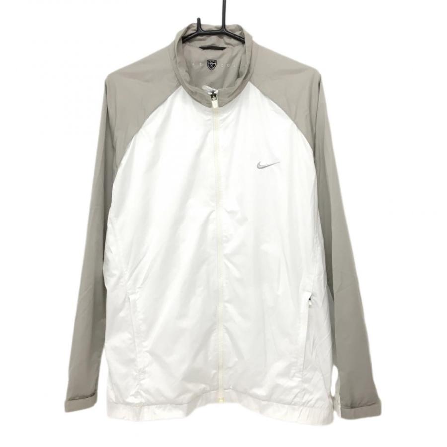 NIKE（ナイキ） ナイキゴルフ ジャケットブルゾン 白×グレー 裏