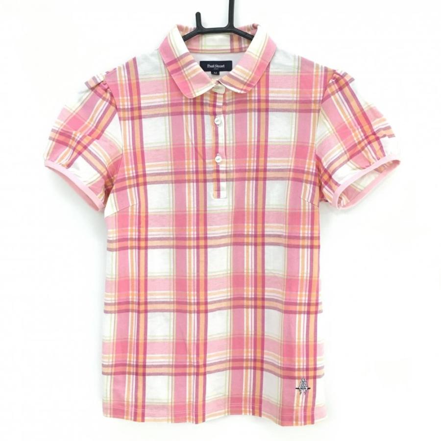 PAUL STUART（ポールスチュアート） スポーツ 半袖ポロシャツ ピンク
