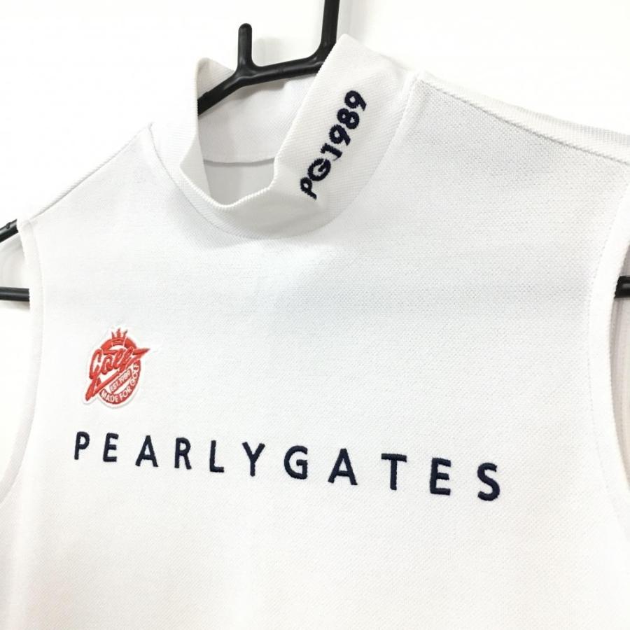 パーリーゲイツハイネックノースリーブシャツ 10%OFF価格／(美品)2020年＊PEARLY GATES パーリーゲイツ ハイネック