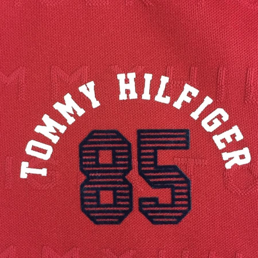 TOMMY HILFIGER GOLF トミーヒルフィガー 長袖ポロシャツ レッド