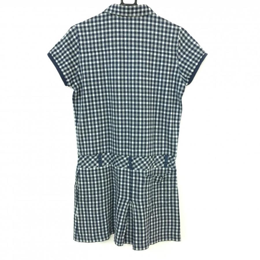 10%OFF価格／23区 23区スポーツ 半袖ポロワンピース ネイビー×白