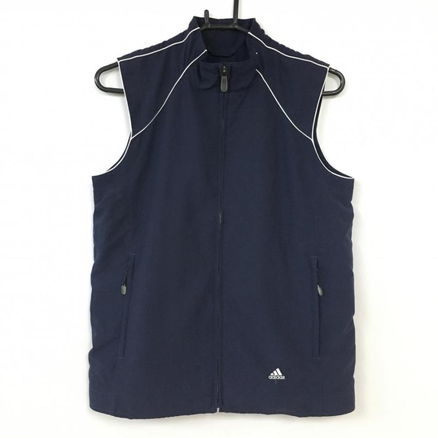 Off価格 美品 Adidas アディダス アウターベスト ネイビー 白 クリマシェル Wind シンプル レディース ｍ ｍ ゴルフウェア 1 レオナード 通販 Yahoo ショッピング