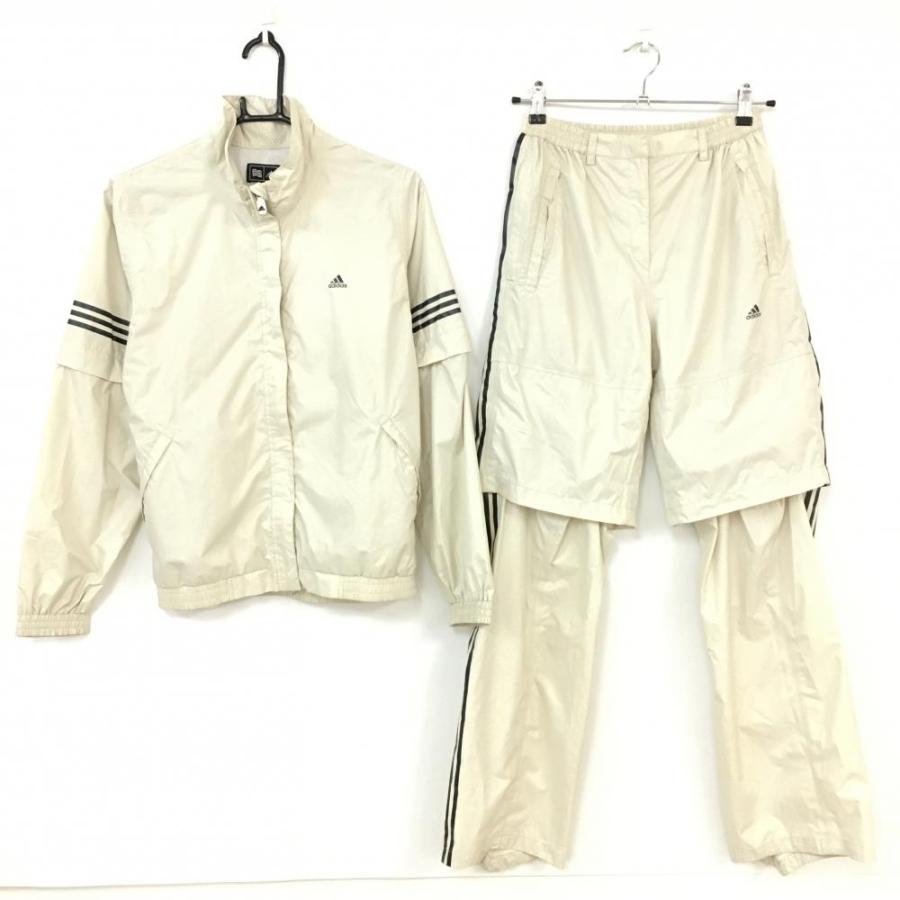 50 Off価格 Adidas アディダス レインウェア 上下セット 2wayジャケット パンツ ベージュ 黒 裏メッシュ 袖着脱可 レディース M M ゴルフウェア 1 レオナード 通販 Yahoo ショッピング