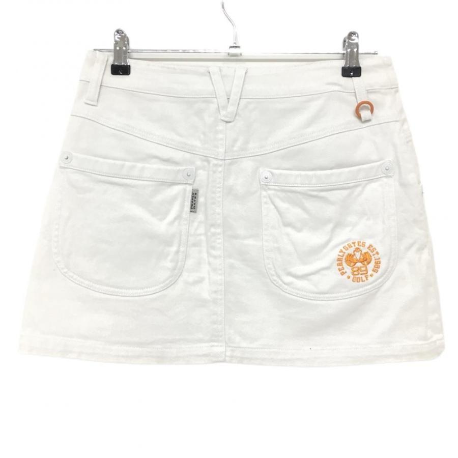 Pearly gates 新作新品ゴルフスカート サイズ1 オレンジ、送料無料 PEARLY GATES（パーリーゲイツ） スカート オレンジ パイル地 ロゴ総柄