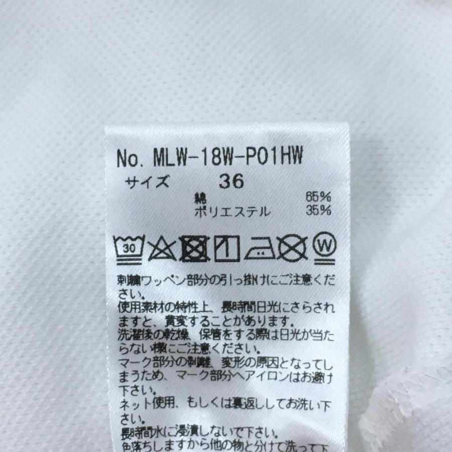 MARK&LONA（マークアンドロナ） 半袖ポロシャツ 白×ピンク スカル