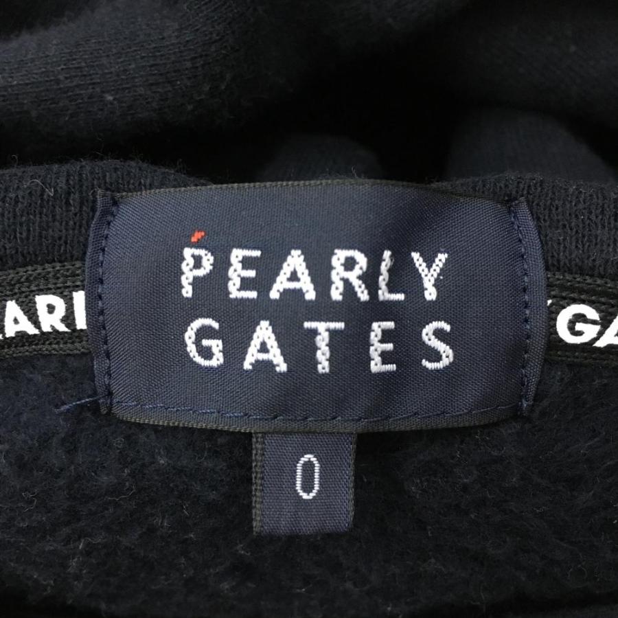 2021年＊PEARLY GATES パーリーゲイツ スウェットパーカー ネイビー×白