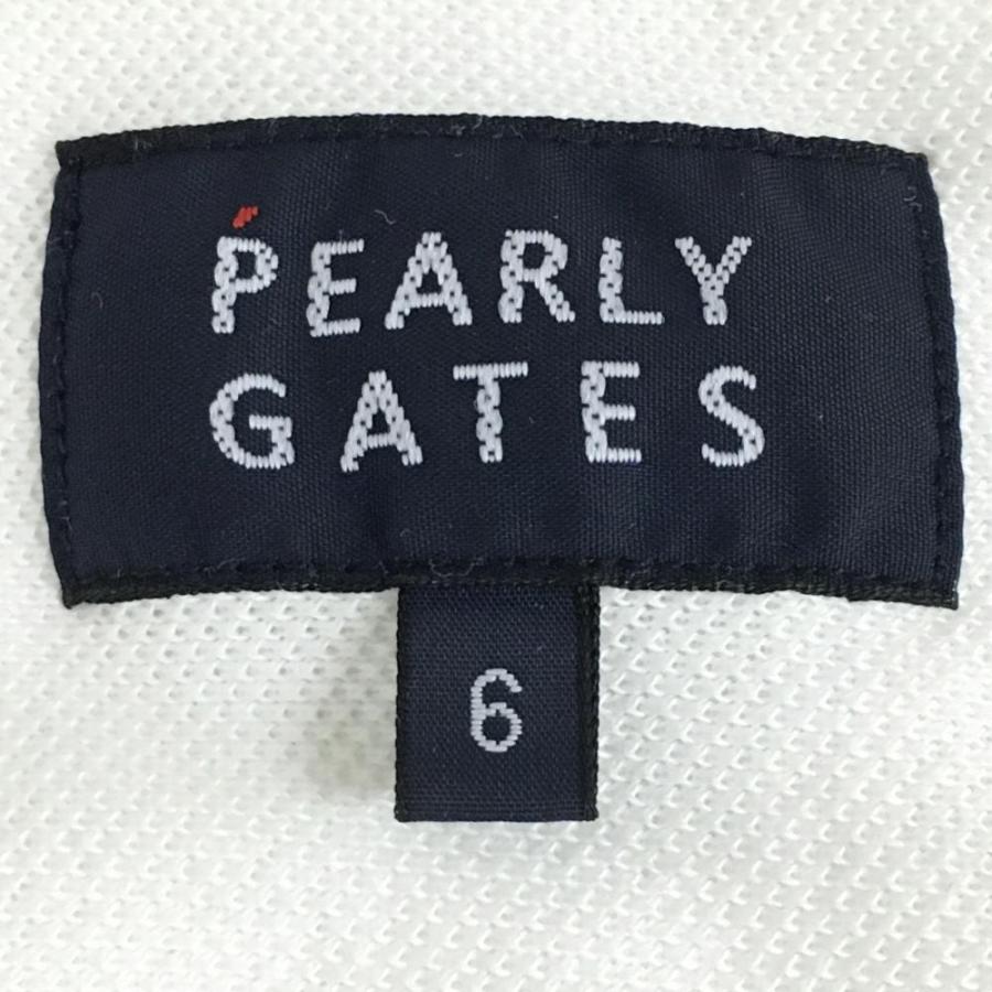 20%OFF価格／PEARLY GATES パーリーゲイツ 長袖ポロシャツ 白 ボタン