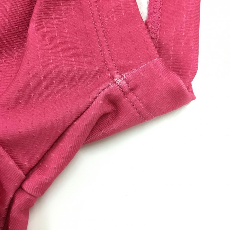 NIKE（ナイキ） ナイキゴルフ 半袖スキッパーシャツ ピンク×白 地模様