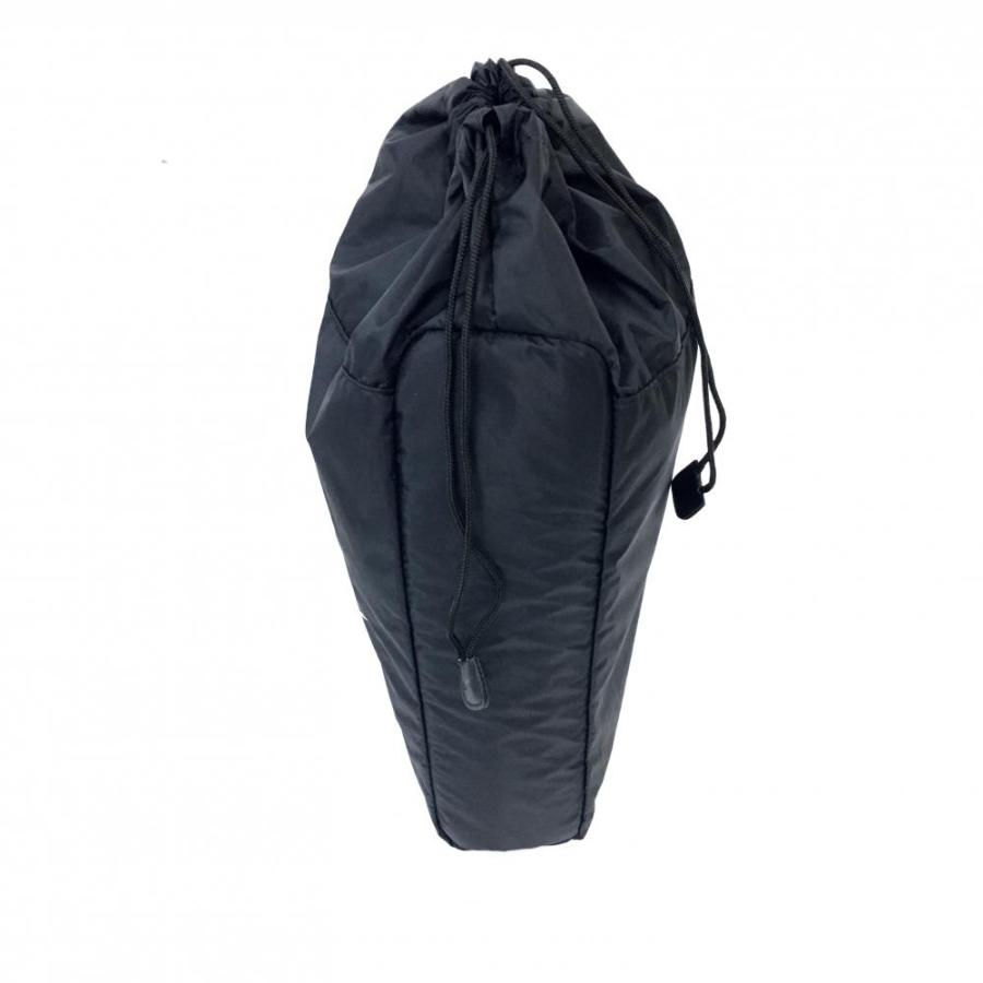 超美品】NIKE ナイキゴルフ シューズケース 黒×白 ロゴプリント 巾着型